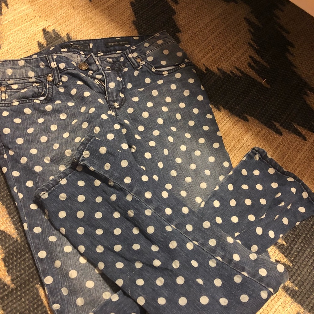 Polka dot jeans!!!